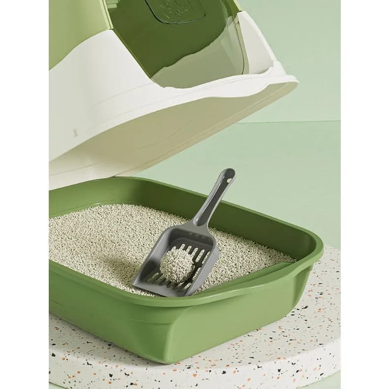Arenera Sanitaria Cerrada para Gatos con Pala 